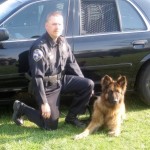 Lt. Dave Huesemann with K-9 Rambo of the Germantown Wisconsin Police Department