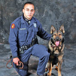 Ian McPherson and K-9 Koa from Seymour Indiana Police Dept.