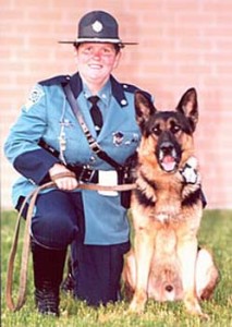 Trooper Kathy Barrett K-9 Adam Massachesettes State Police Trained by: Kathy Barrett NAPWDA M.T.
