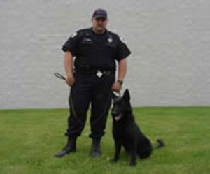 Eminence Kentucky K-9 Unit Todd Rankin and K-9 Gin