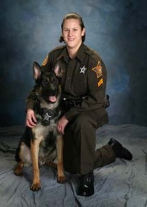 Officer Bigler with K-9 Tuko Elkhart County Sheriffs Dept.