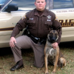 Deputy Joey Mitchell with K-9 Rizzo of the Clinton County Indiana Sheriff's Department
