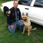 Officer Quasney and K-9 Ranger of the Gary Indiana Police Department